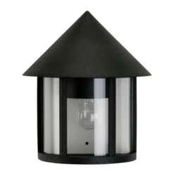 Altertümliche Außenwandleuchte Vecchio Schwarz