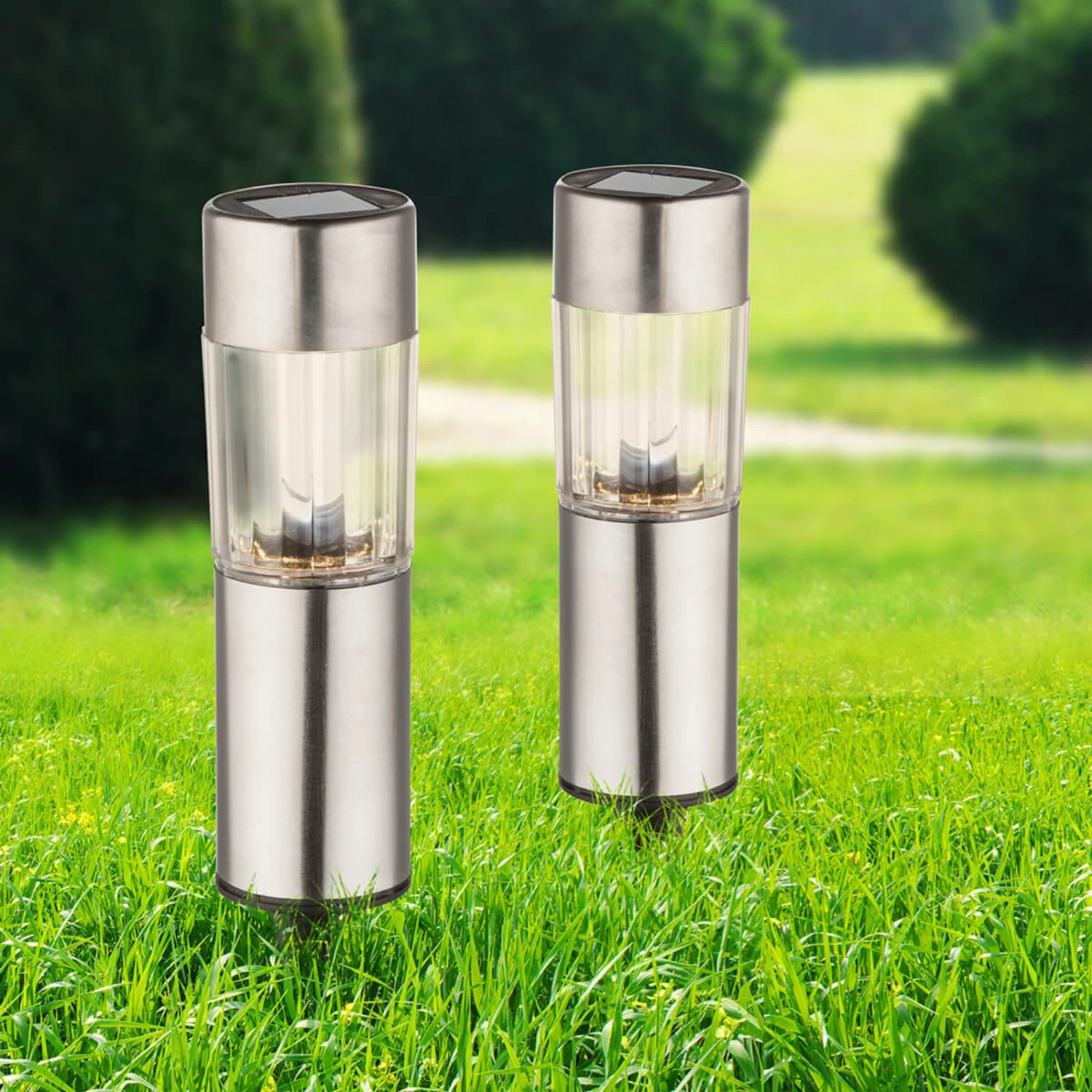 Globo 4er-Set - LED-Solar-Dekoleuchte Aro Mit Erdspieß 3 Globo 4er-Set - LED-Solar-Dekoleuchte Aro Mit Erdspieß – Bild 3