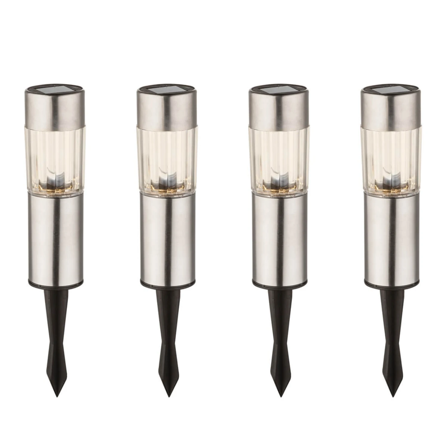 Globo 4er-Set - LED-Solar-Dekoleuchte Aro Mit Erdspieß 1 Globo 4er-Set - LED-Solar-Dekoleuchte Aro Mit Erdspieß