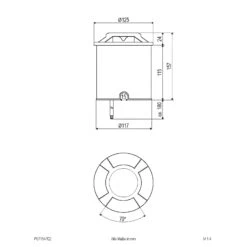 EVN Scopum LED-Bodeneinbauleuchte Rund 4fach -Modegeschäft Für Heimbeleuchtung 4026289 4