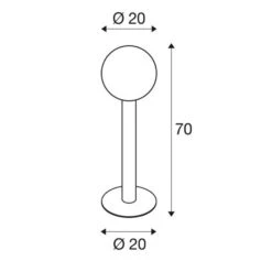 SLV Gloo Pure 70 Wegeleuchte, Höhe 70 Cm -Modegeschäft Für Heimbeleuchtung 5511044 3