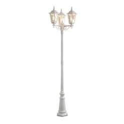 Konstsmide Mastleuchte Firenze, 3-flammig, Weiß 7 Konstsmide Mastleuchte Firenze, 3-flammig, Weiß -Modegeschäft Für Heimbeleuchtung 5522175 3