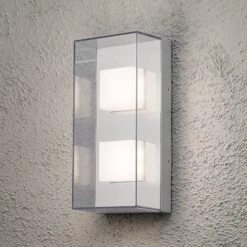 Konstsmide Rechteckige LED-Außenwandleuchte Sanremo