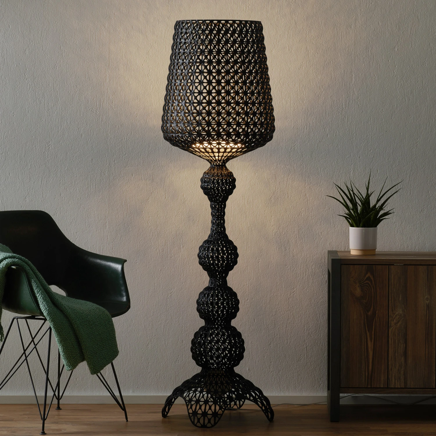 Kartell Kabuki - LED-Stehlampe, Schwarz 1 Kartell Kabuki - LED-Stehlampe, Schwarz