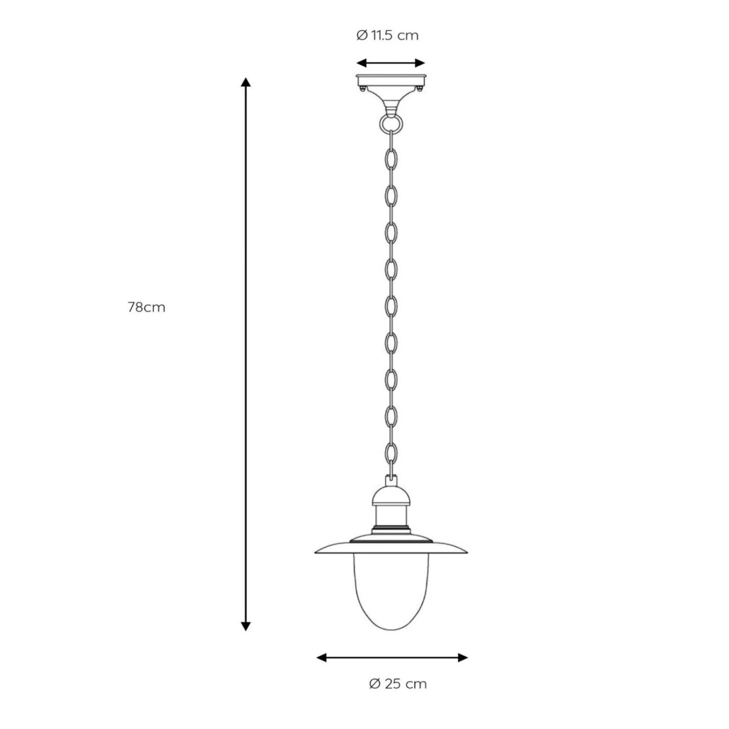 Außen-Hängeleuchte Aruba, Schwarz 2 Außen-Hängeleuchte Aruba, Schwarz – Bild 2