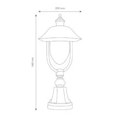 Sockelleuchte 1156, Schwarz/silber 5 Sockelleuchte 1156, Schwarz/silber -Modegeschäft Für Heimbeleuchtung 6068156 2