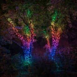 Lichterkette Twinkly RGB, Schwarz, 600-flammig 48m