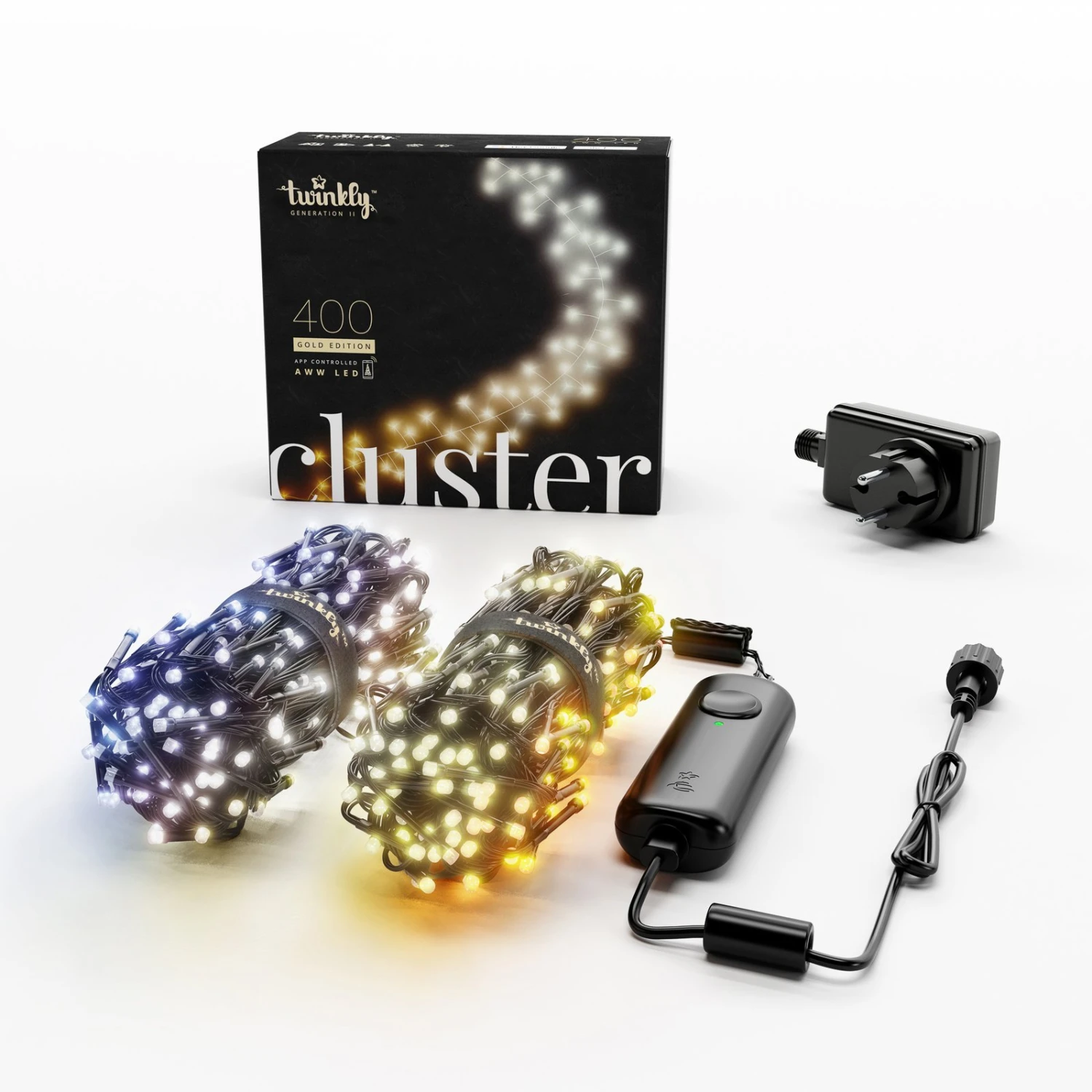 Cluster-Kette Twinkly CCT, Schwarz, 400-flammig 6m 9 Cluster-Kette Twinkly CCT, Schwarz, 400-flammig 6m – Bild 9