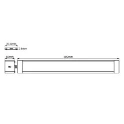 LEDVANCE Cabinet Slim Unterschranklampe 50cm 2er -Modegeschäft Für Heimbeleuchtung 6106101 5