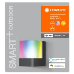 LEDVANCE SMART+ WiFi Cube LED-Wandleuchte RGBW Up 16 LEDVANCE SMART+ WiFi Cube LED-Wandleuchte RGBW Up -Modegeschäft Für Heimbeleuchtung 6106476 7