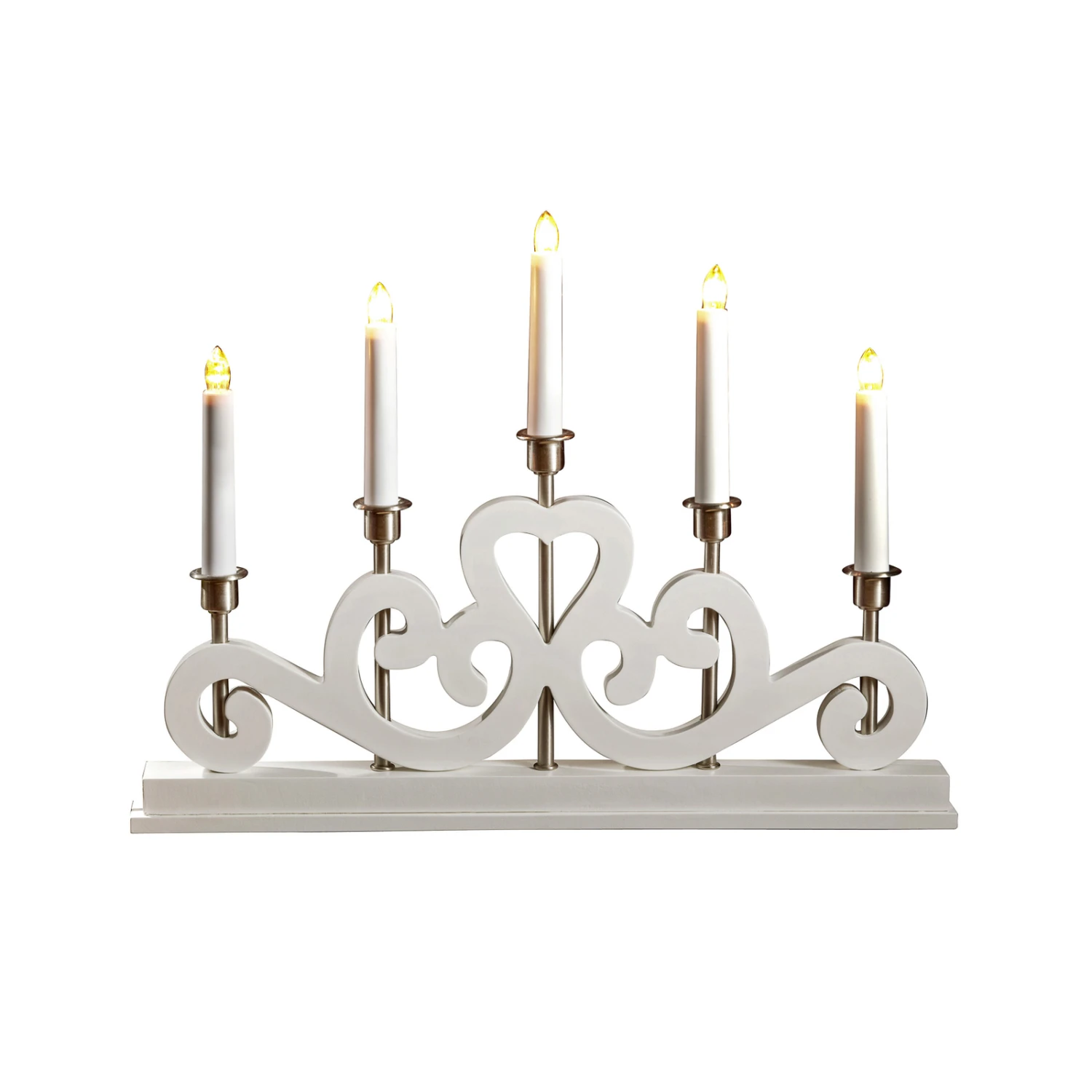 Markslöjd Lichterbogen Eneby Aus Holz, Fünfflammig, Weiß 1 Markslöjd Lichterbogen Eneby Aus Holz, Fünfflammig, Weiß