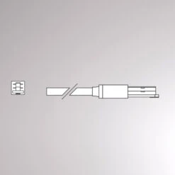 Endeinspeisung Für Volare-Schiene Kabel 2m Schwarz