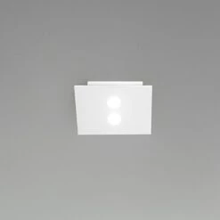 ICONE Slim - Kleine LED-Deckenleuchte 2-fl. Weiß
