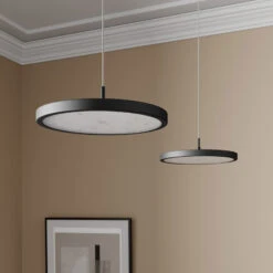 Rothfels Gion LED-Pendellampe 2flammig Alu/schwarz -Modegeschäft Für Heimbeleuchtung 6722582 2