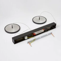 Rothfels Gion LED-Pendellampe 2flammig Alu/schwarz -Modegeschäft Für Heimbeleuchtung 6722582 7