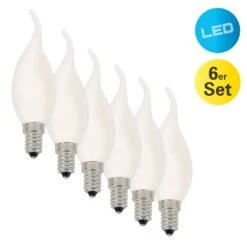 LED-Kerze Windstoß E14 4W 450lm Warmweiß 6er-Set -Modegeschäft Für Heimbeleuchtung 7001343 2