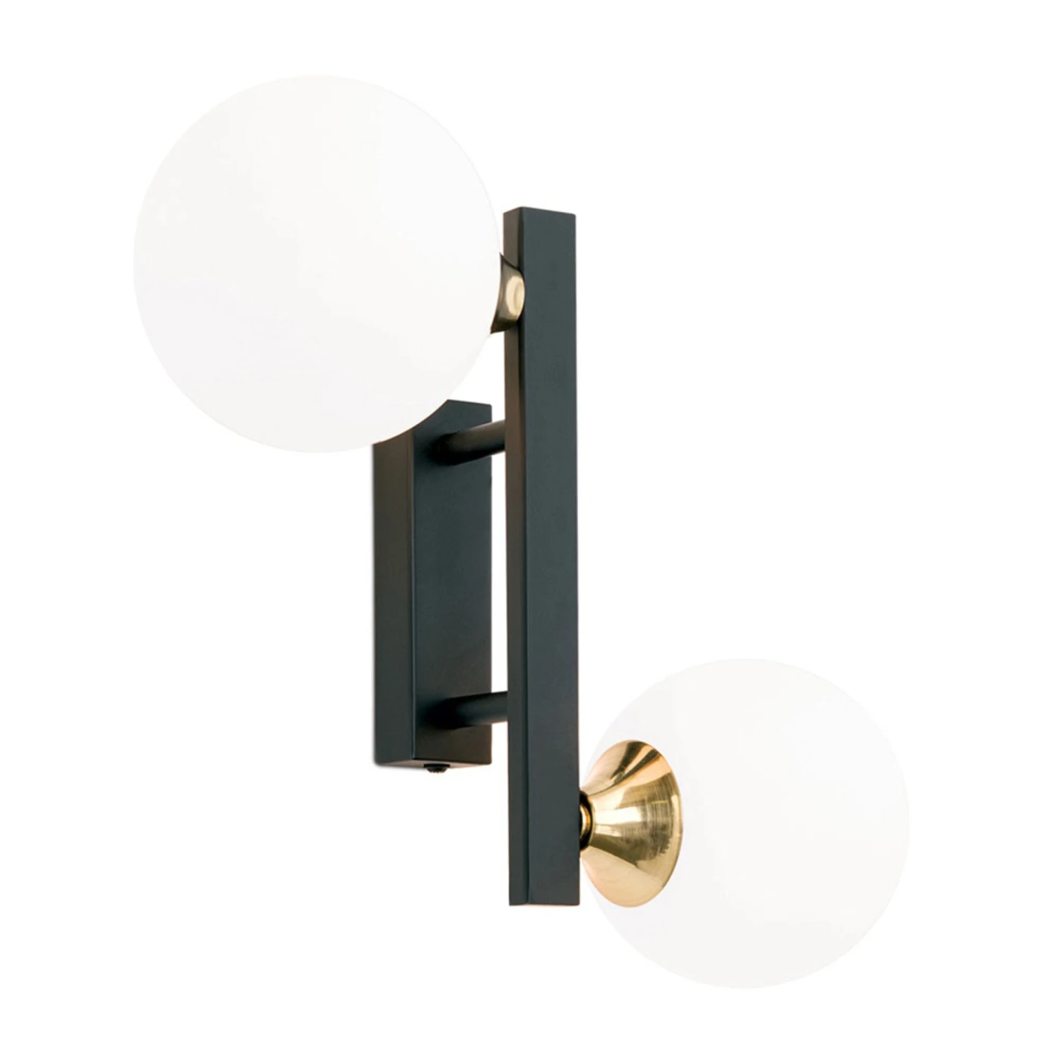 Wandleuchte Snowwhite Mit Glaskugeln, Schwarz 3 Wandleuchte Snowwhite Mit Glaskugeln, Schwarz – Bild 3