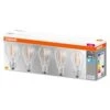 OSRAM LED-Lampe E27 Base CL A 7W 4.000K Klar 5er