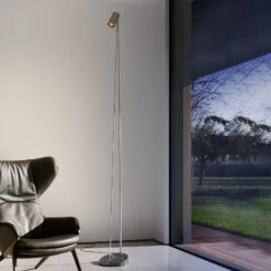 OLEV Boom LED-Stehleuchte 240 Cm IP20 Titan