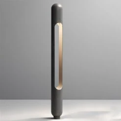 OLEV Grounding LED-Wegeleuchte, Edelstahl, Schwarz