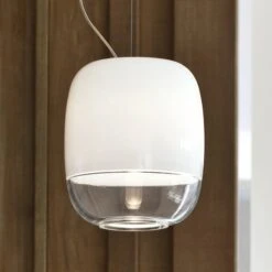 Prandina Gong S1 Pendellampe Weiß