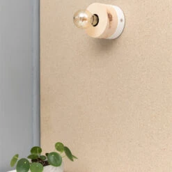 ALMUT 0239 Wandleuchte, Vegan, Zirbe/winterweiß