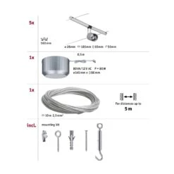 Paulmann Spice Salt LED-Seilsystem, 5flammig, 10m -Modegeschäft Für Heimbeleuchtung 7601028 5