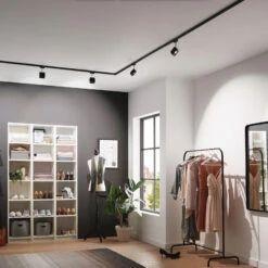 Paulmann URail LED-Spot Tubo Schwarz 3.000 K -Modegeschäft Für Heimbeleuchtung 7601729 7