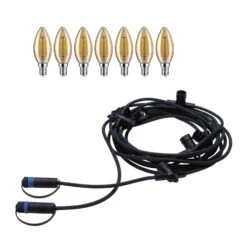 Paulmann Plug & Shine LED-Lichterkette Kerze 7x2W -Modegeschäft Für Heimbeleuchtung 7602096 5