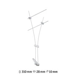 Paulmann Comet Einzelspot Für Seilsystem, Weiß -Modegeschäft Für Heimbeleuchtung 7602736 3
