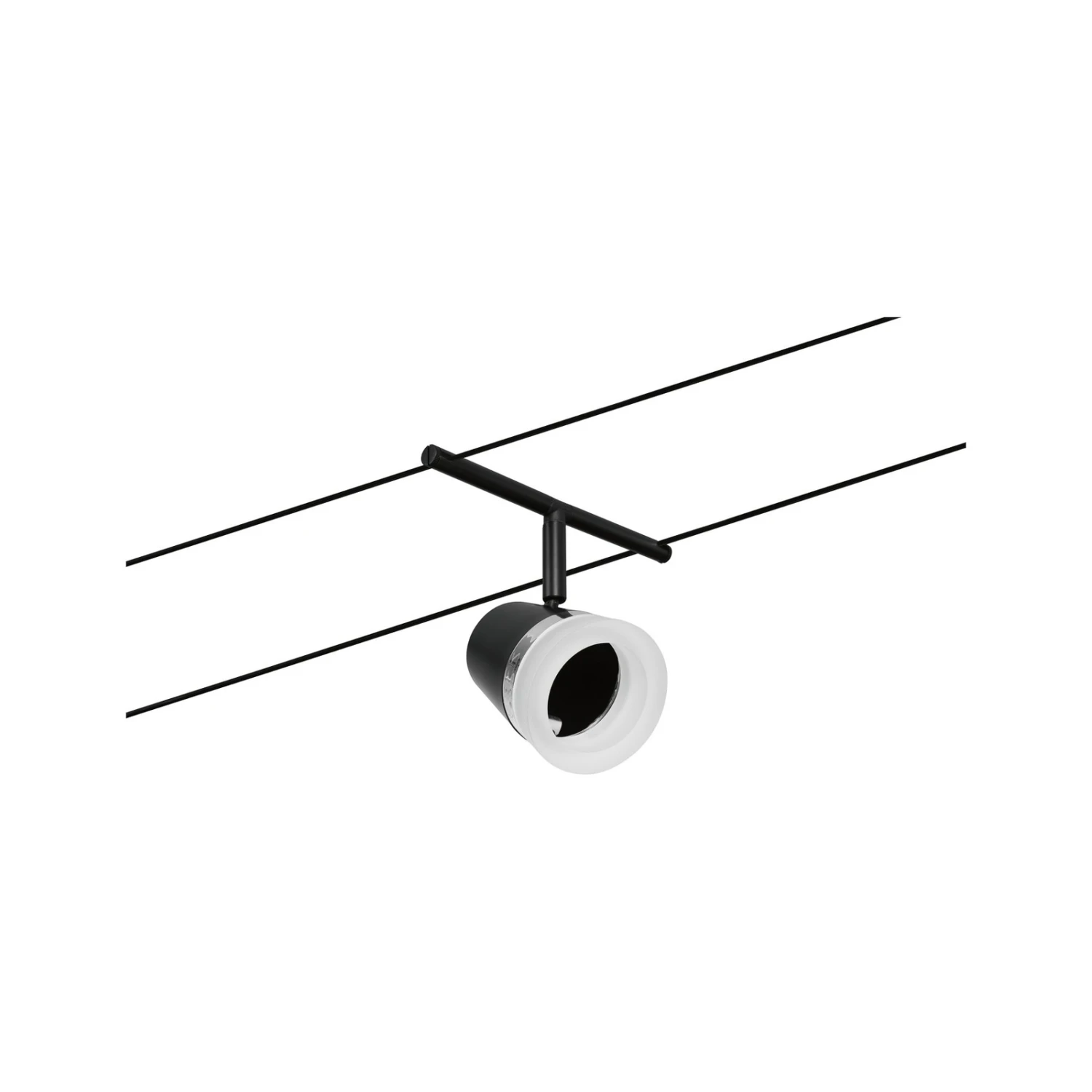 Paulmann Cone Seilsystem Basisset 5fl. Schwarz Mat 7 Paulmann Cone Seilsystem Basisset 5fl. Schwarz Mat – Bild 7