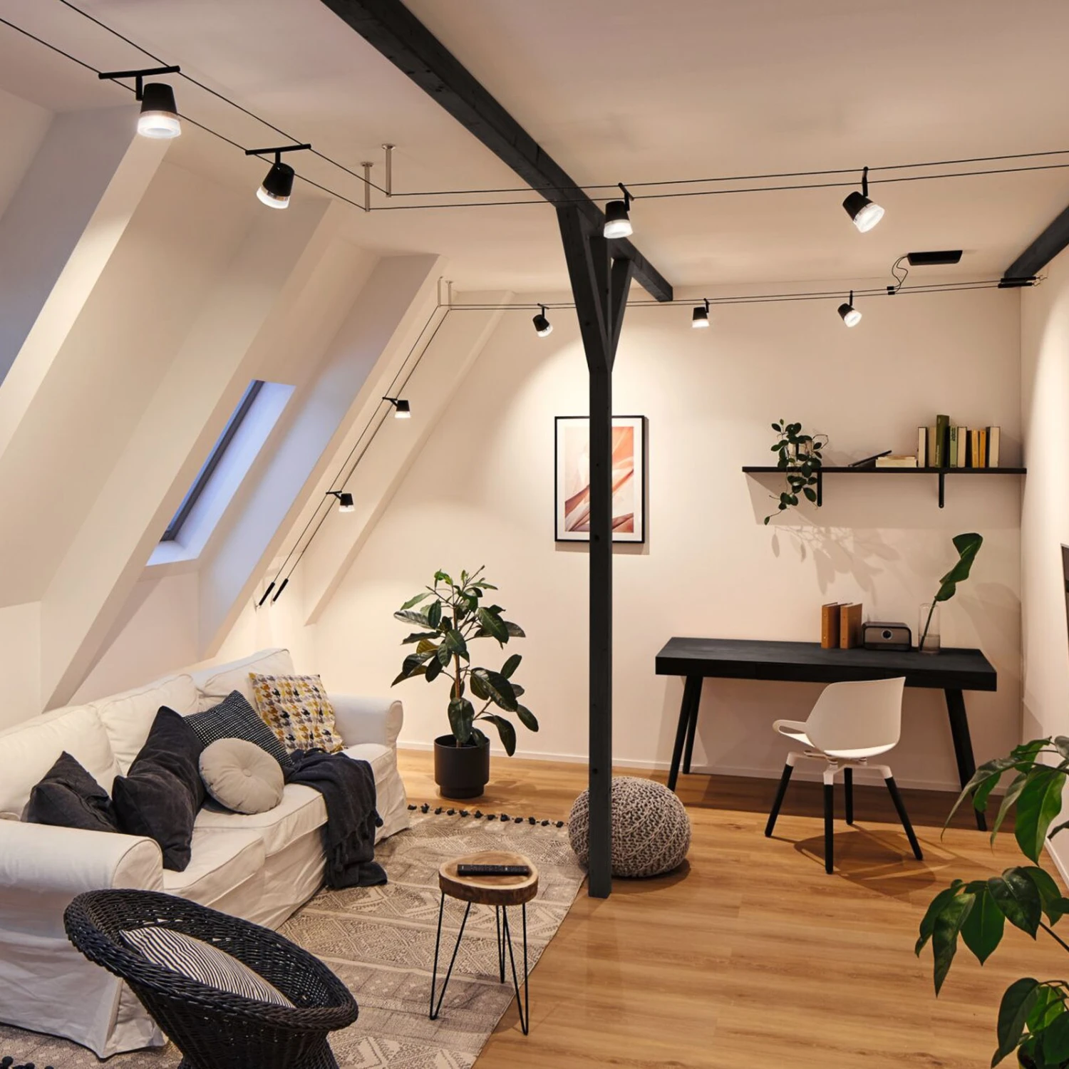 Paulmann Cone Seilsystem Basisset 5fl. Schwarz Mat 9 Paulmann Cone Seilsystem Basisset 5fl. Schwarz Mat – Bild 9