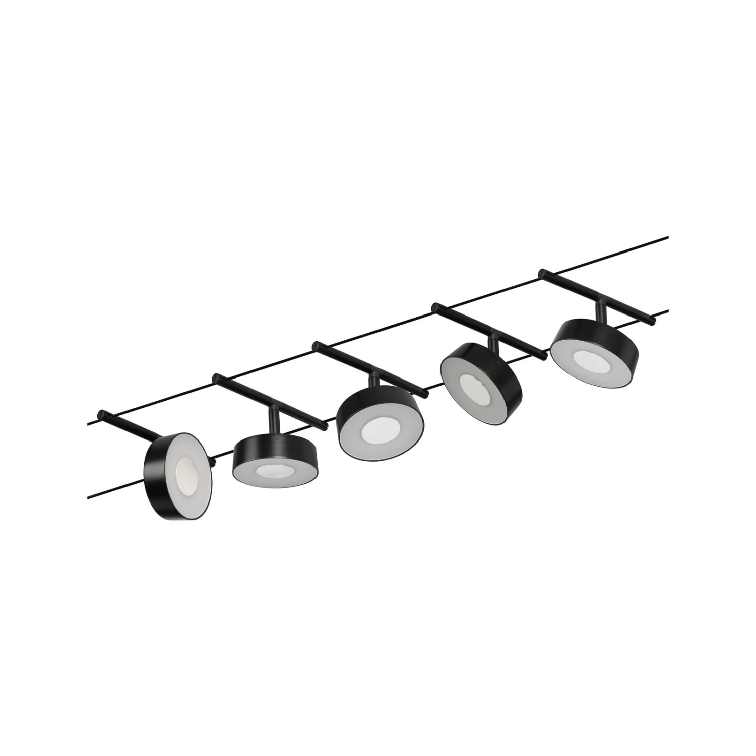 Paulmann Circle LED-Seilsystem 5fl. Schwarz Matt 3 Paulmann Circle LED-Seilsystem 5fl. Schwarz Matt – Bild 3