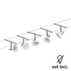 Paulmann Sheela Seilsystem 5fl. Chrom Matt 9 Paulmann Sheela Seilsystem 5fl. Chrom Matt -Modegeschäft Für Heimbeleuchtung 7602919 2