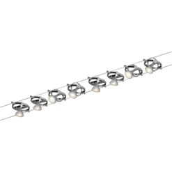 Paulmann Cardan Seilsystem 8fl. Chrom Matt/chrom