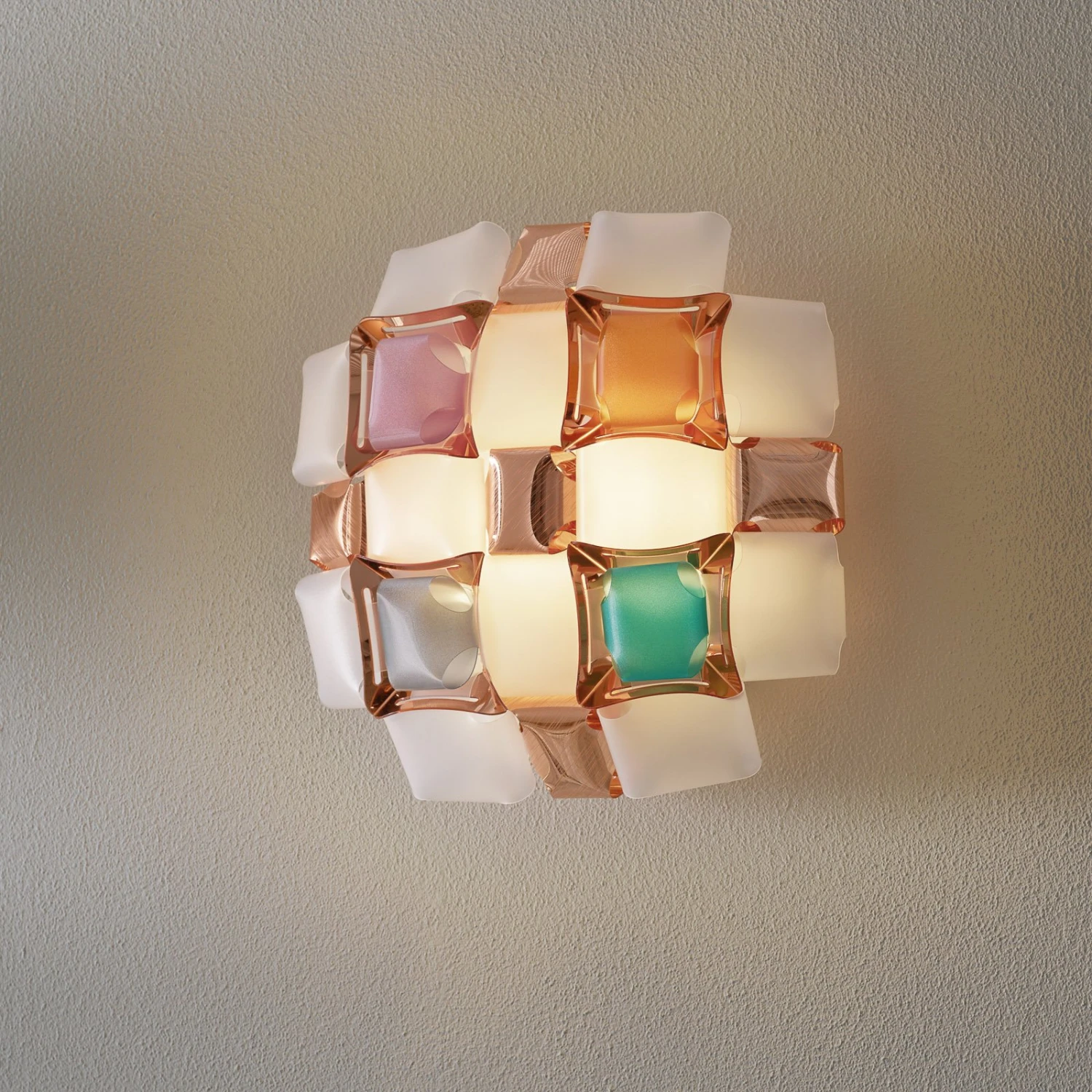 Slamp Mida Wandleuchte, 32x32 Cm, Bunt/weiß 2 Slamp Mida Wandleuchte, 32x32 Cm, Bunt/weiß – Bild 2