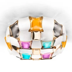 Slamp Mida Wandleuchte, 32x32 Cm, Bunt/weiß