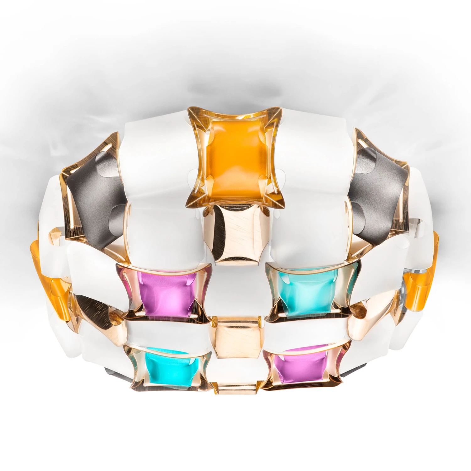 Slamp Mida Wandleuchte, 32x32 Cm, Bunt/weiß 1 Slamp Mida Wandleuchte, 32x32 Cm, Bunt/weiß