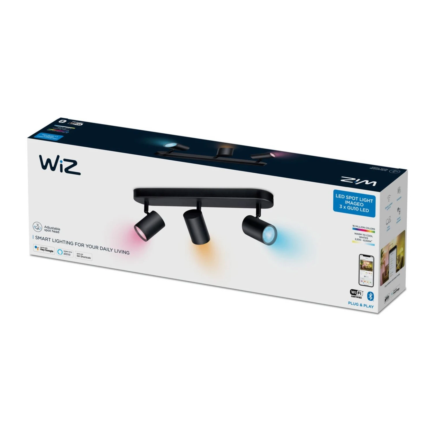 WiZ Imageo LED-Spot 3-flg. RGB, Schwarz 4 WiZ Imageo LED-Spot 3-flg. RGB, Schwarz – Bild 4