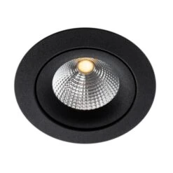 SLC One 360° SunLike LED-Einbauleuchte Schwarz 930