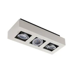 3-flammige Deckenlampe Vince In Weiß -Modegeschäft Für Heimbeleuchtung 9620458 2