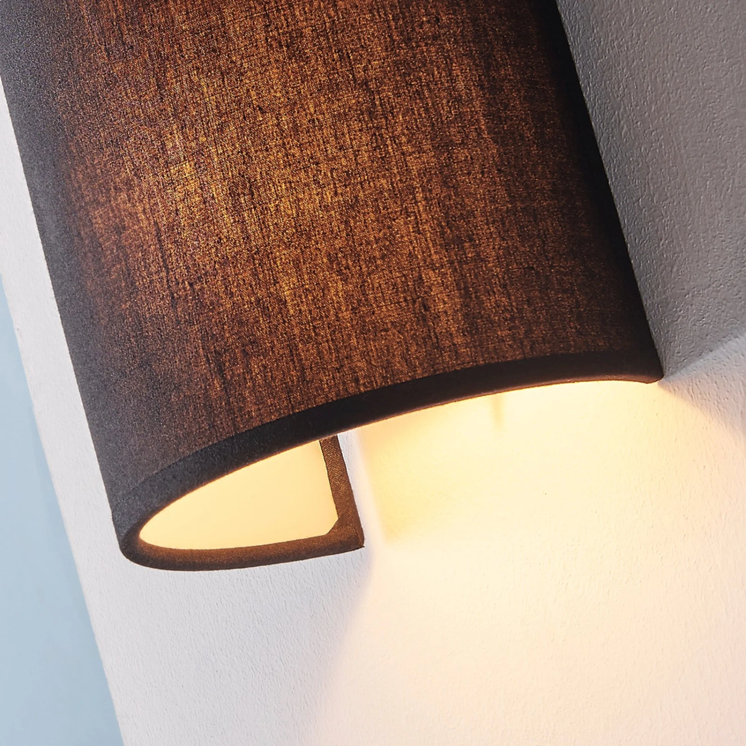 Annalisa - Halbrunde Textilwandlampe In Schwarz 6 Annalisa - Halbrunde Textilwandlampe In Schwarz – Bild 6