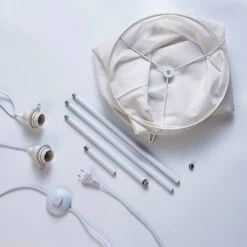 Stoff-Stehleuchte Liana In Konkaver Form -Modegeschäft Für Heimbeleuchtung 9621103 7