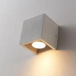 Eckige Beton-Wandlampe Gerda -Modegeschäft Für Heimbeleuchtung 9621925 4