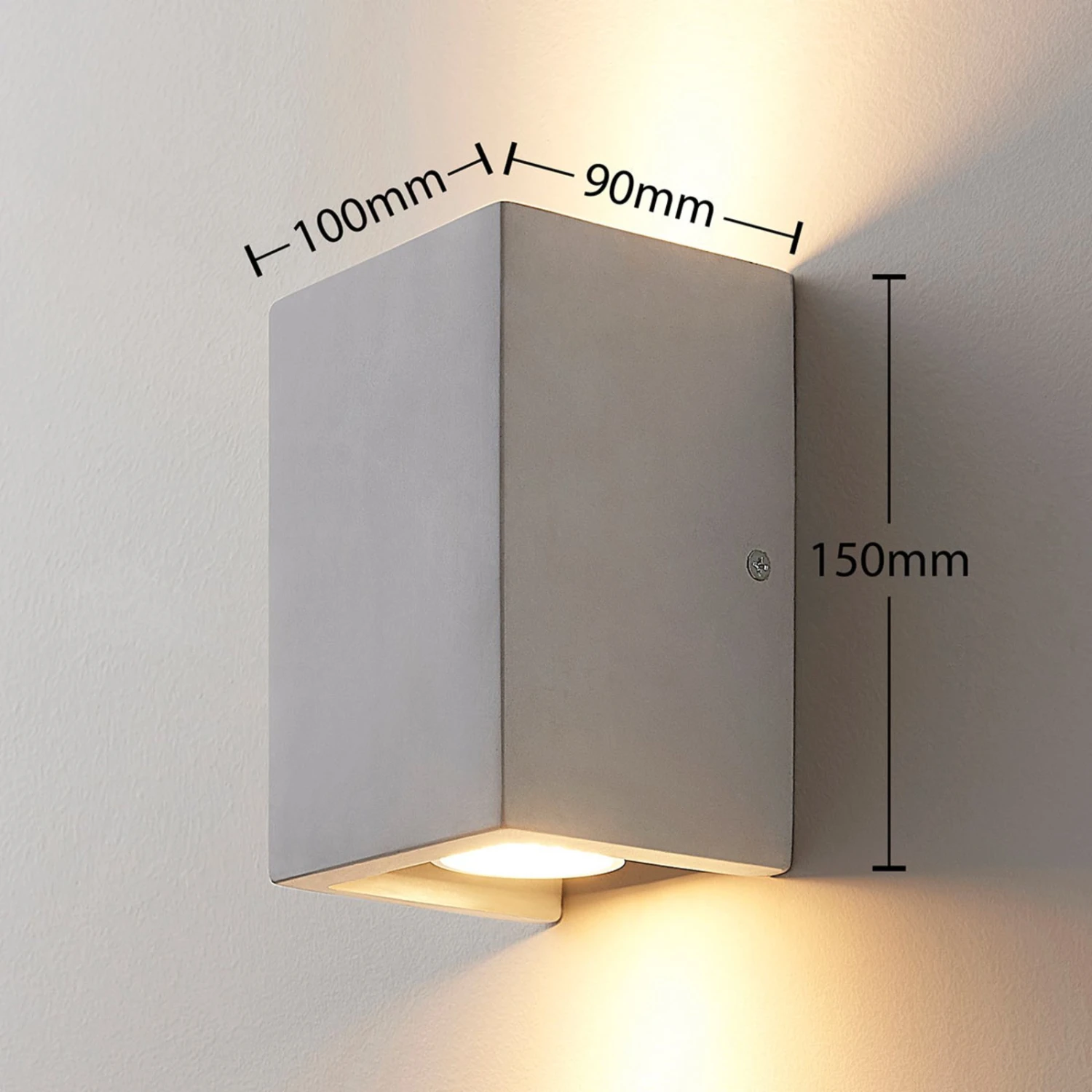 Gerda - 2-flammige GU10-Wandlampe Aus Beton 4 Gerda - 2-flammige GU10-Wandlampe Aus Beton – Bild 4