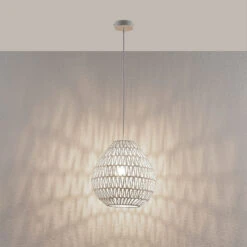 Pendelleuchte Danya Aus Weißem Papiergeflecht 33cm -Modegeschäft Für Heimbeleuchtung 9624289 5