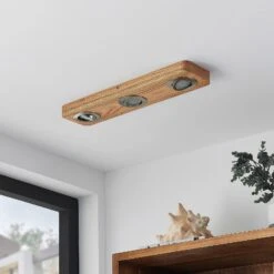 Lindby Mikari LED-Deckenleuchte Aus Holz, 3-fl. -Modegeschäft Für Heimbeleuchtung 9627413 2