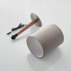 Lucande Heily Tischleuchte, Holz, Rund 30 Cm, Grau 17 Lucande Heily Tischleuchte, Holz, Rund 30 Cm, Grau -Modegeschäft Für Heimbeleuchtung 9627519 8