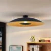 Lindby Narisara Deckenlampe, Schwarz-gold, 80 Cm