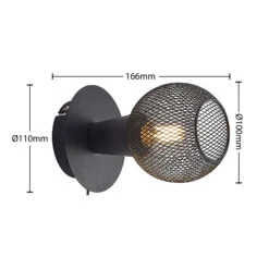 Lindby Zerda Spot, Gitterschirm, Einflammig -Modegeschäft Für Heimbeleuchtung 9627749 4